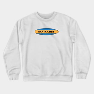 Surf City Santa Cruz Logo Simple Surf Board Lite Crewneck Sweatshirt